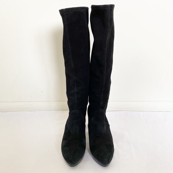 Donald J. Pliner Enisa Suede Knee High Heeled Sock Boot Size 6 - Picture 4 of 10